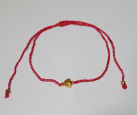 Anklet with Brass Heart