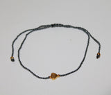 Anklet with Brass Heart