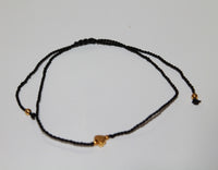 Anklet with Brass Heart