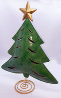 Large Christmas Tree from Iron as Candle Holder