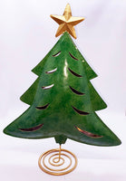 Large Christmas Tree from Iron as Candle Holder