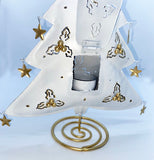 Christmas Tree Candle Holder (White)