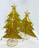 Christmas Tree Candle Holder (Gold)