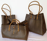 Bags from Recycled Plastic (Gold-Black / Black)