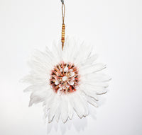 Hanging Shell Feather Flower