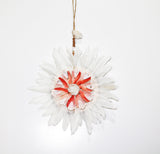 Hanging Shell Feather Flower