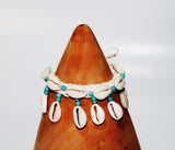 Anklet with Shell and Turquoise Stone