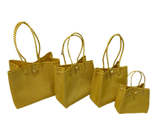 Bags from Recycled Plastic (Yellow / White)