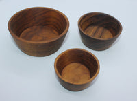 Small Bowl as Set of 3 (Teak)