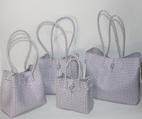 Bags from Recycled Plastic (Purple / White)