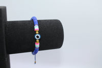 Bracelet from Vinyl with Evil Eye