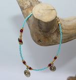 Anklet or Bracelets in Turquoise / India Style