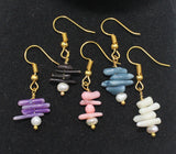 Earrings with Shells and Pearl