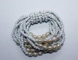 Elastic Beads Bracelet with Fresh Water Pearls