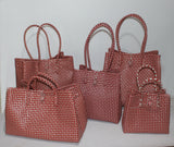 Bags from Recycled Plastic (Red / White)