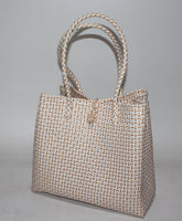 Bags from Recycled Plastic (White / Gold)