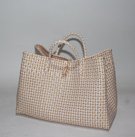 Bags from Recycled Plastic (White / Gold)