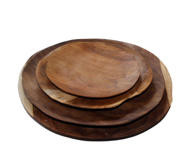 Natural Shape Plate (Teak)