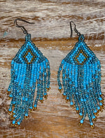 Long Earrings from Beads