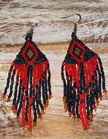 Long Earrings from Beads