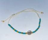 Bracelet with Beads and Pendant from Shell