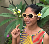 Lady Sunglasses Made From Wood (Brown Lens)