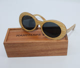 Lady Sunglasses Made From Wood (Black Lens)