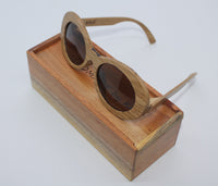 Lady Sunglasses Made From Wood (Black Lens)