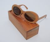 Lady Sunglasses Made From Wood (Brown Lens)