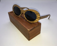 Lady Sunglasses Made From Wood (Black Lens)