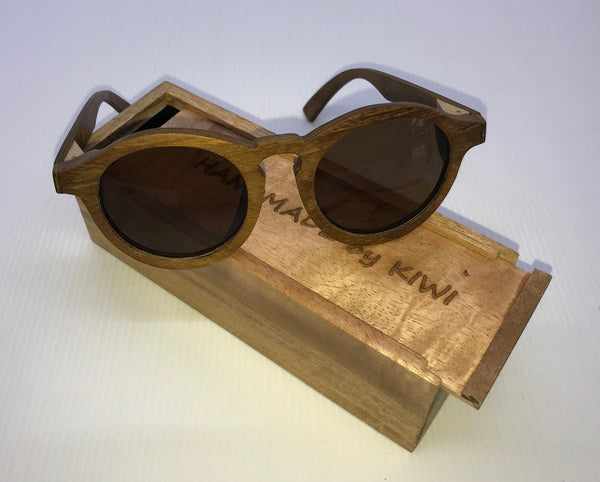 Lady Sunglasses Made From Wood (Brown Lens)