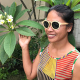 Lady Sunglasses Made From Wood (Brown Lens)