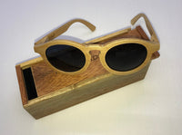 Lady Sunglasses Made From Wood (Black Lens)