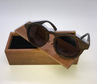 Lady Sunglasses Made From Wood (Black Lens)