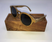 Lady Sunglasses Made From Wood (Black Lens)