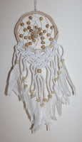 Dream Catcher with Net on Rattan Ring (Beige)