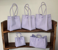 Bags from Recycled Plastic (Purple / White)