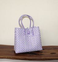 Bags from Recycled Plastic (Purple / White)