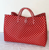 Bags from Recycled Plastic (Red / Red-White)