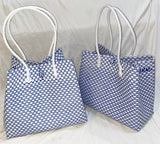 Bags from Recycled Plastic (Blue-White / White)