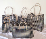 Bags from Recycled Plastic (Black / White-Gold)