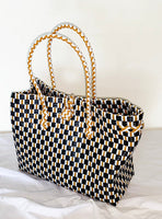 Bags from Recycled Plastic (Black / White-Gold)