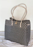 Bags from Recycled Plastic (Black / White-Gold)