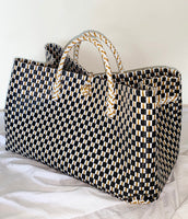 Bags from Recycled Plastic (Black / White-Gold)