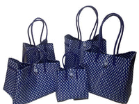 Bags from Recycled Plastic (Blue / Blue-White)