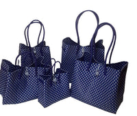 Bags from Recycled Plastic (Blue / Blue-White)