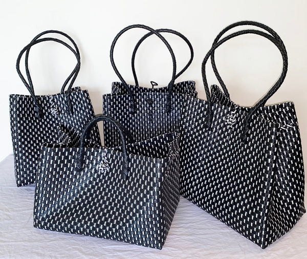 Bags from Recycled Plastic (Black / Black-White)