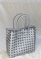 Bags from Recycled Plastic (White-Silver / Silver)