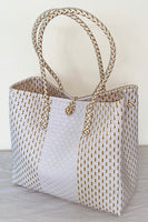 Bags from Recycled Plastic (White-Gold / White)