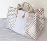 Bags from Recycled Plastic (White-Gold / White)